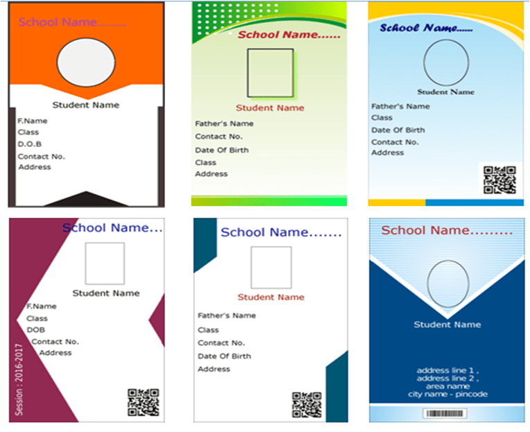 School Id Card Format Pdf Cprc