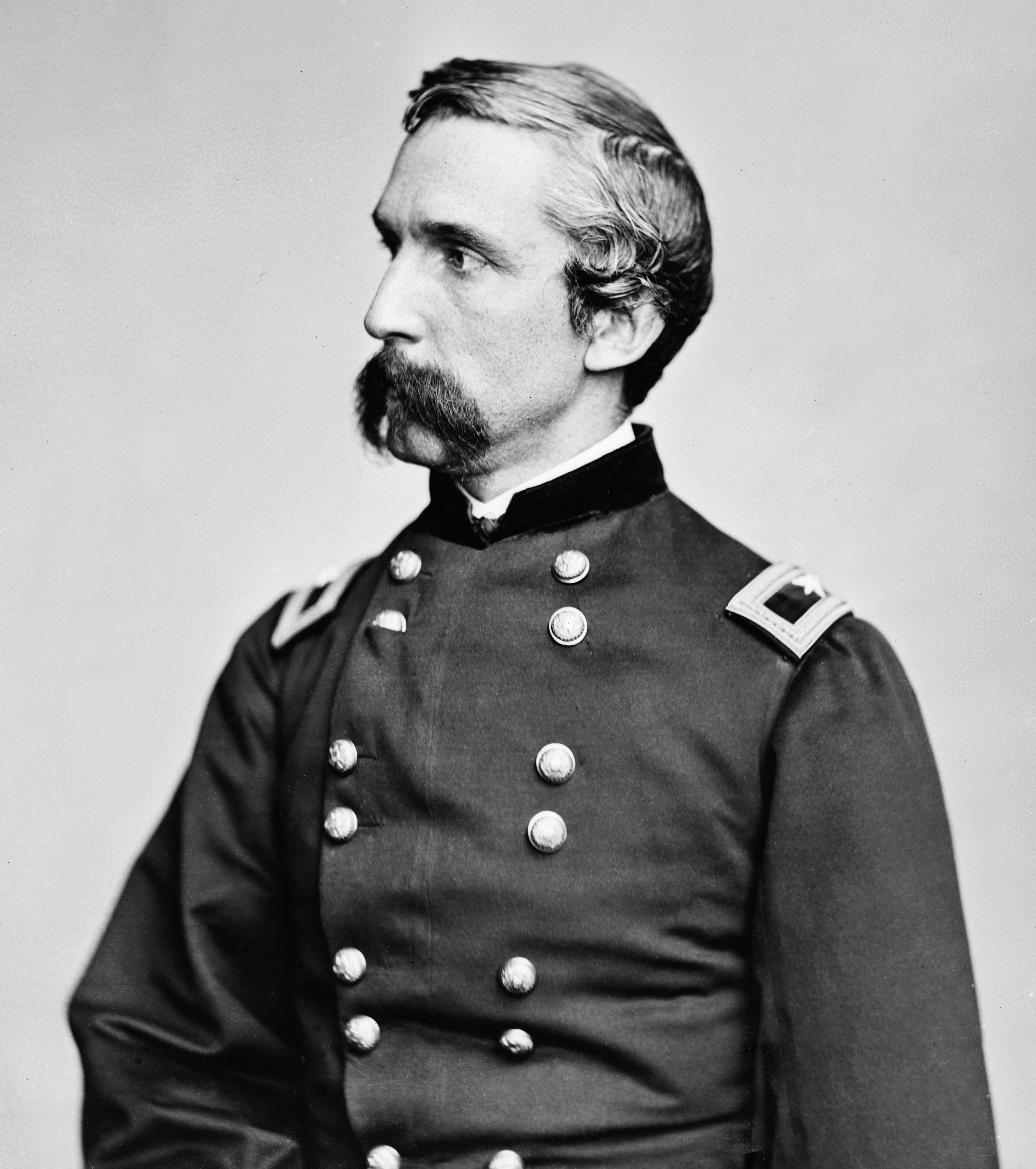 Studio portrait photograph of Joshua L. Chamberlain, commander of the 20th Maine at Gettysburg