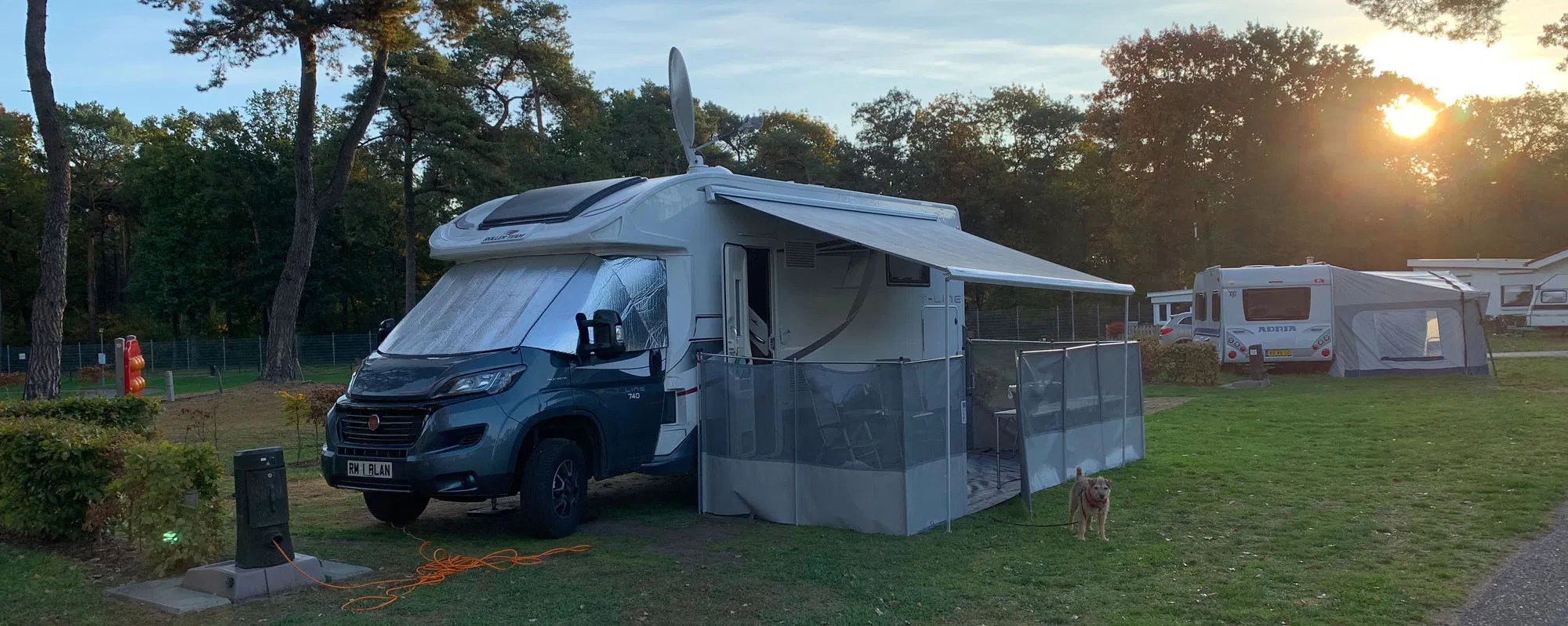 Four campsites, then it’s raining acorns…