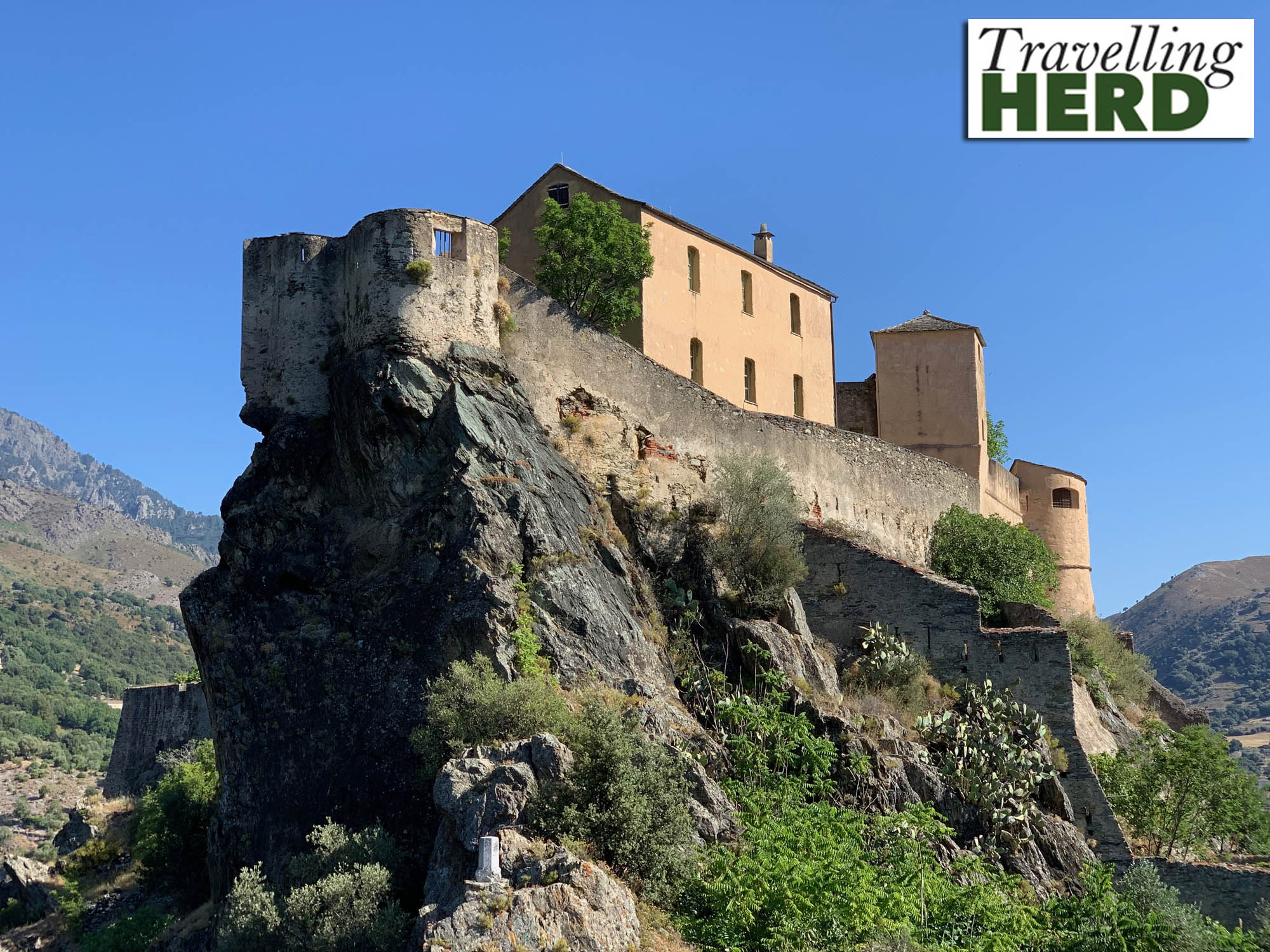 Calvi on the coast to Corte at the core of Corsica