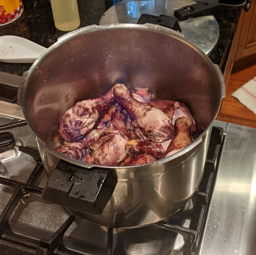 Cognac flambé