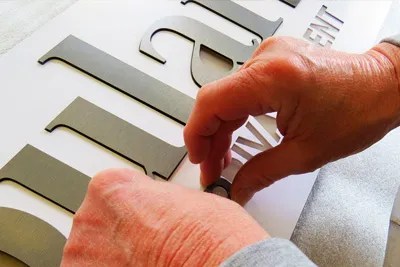 3D cut letter sign
