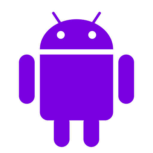 Android Icon Png Logo Symbol Purple