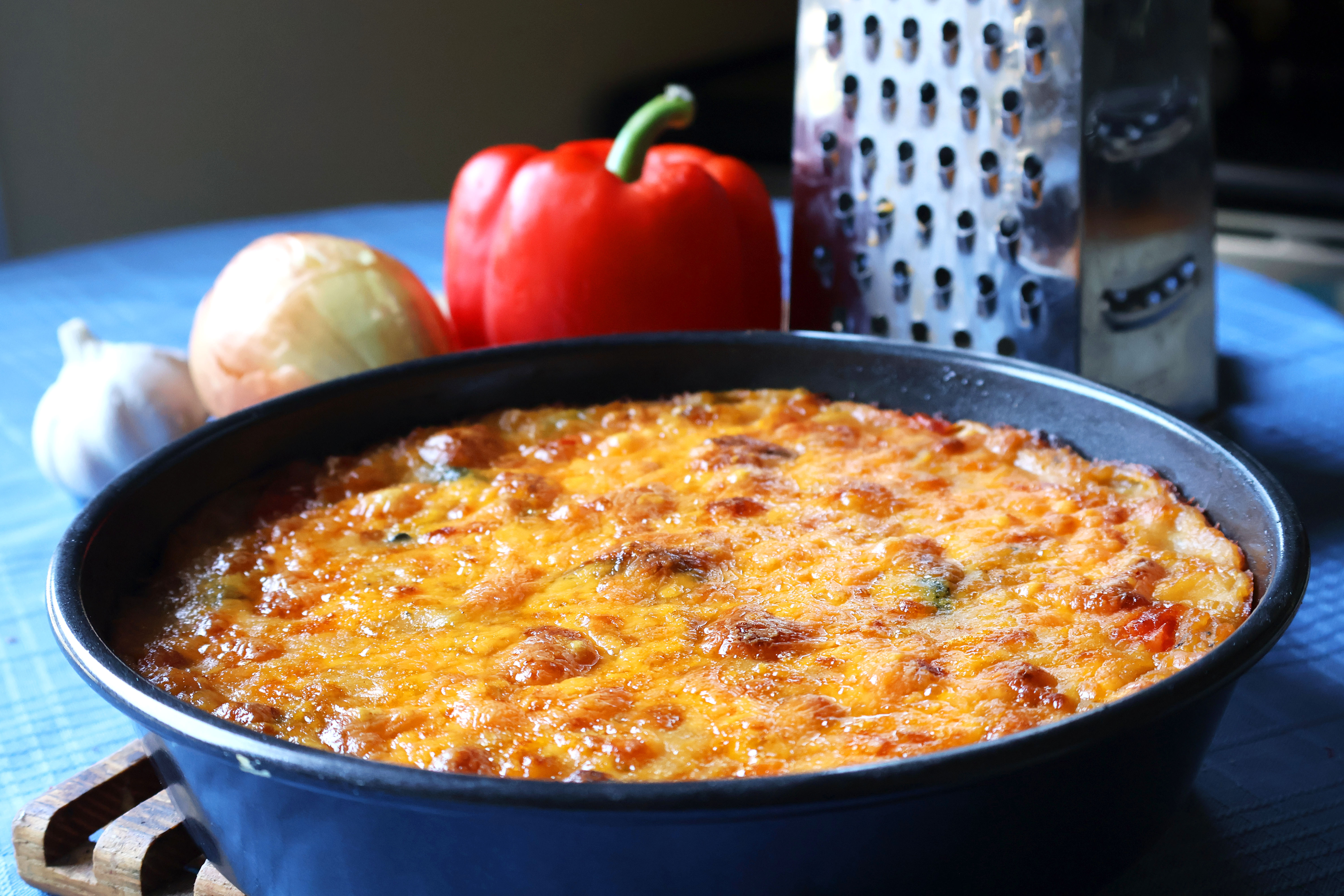 Cheesy Veggie Lentil Bake - I Cook And Paint