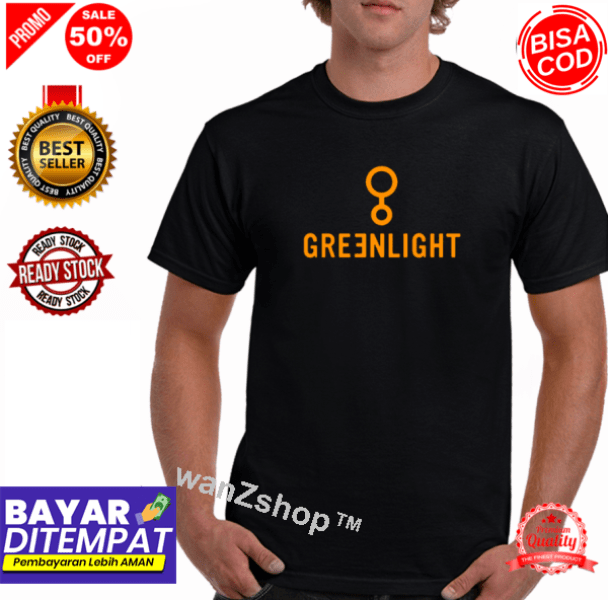 Cod Wzs Promo Greenlightlogo Gold Baju Laki Laki Dewasa Terbaru Terlaris Baju Kaos Distro Pria Dewasa Baju Dewasa Laki Laki Polos Murah Baju Kaos Pria