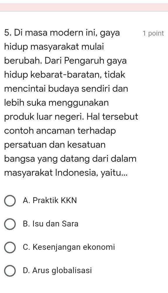 Hal ini merupakan contoh dampak negatif dari globalisasi, yaitu…. Pliss Jawab Ya Kk Nanti Aku Kasih Jawaban Yang Terbaik Brainly Co Id