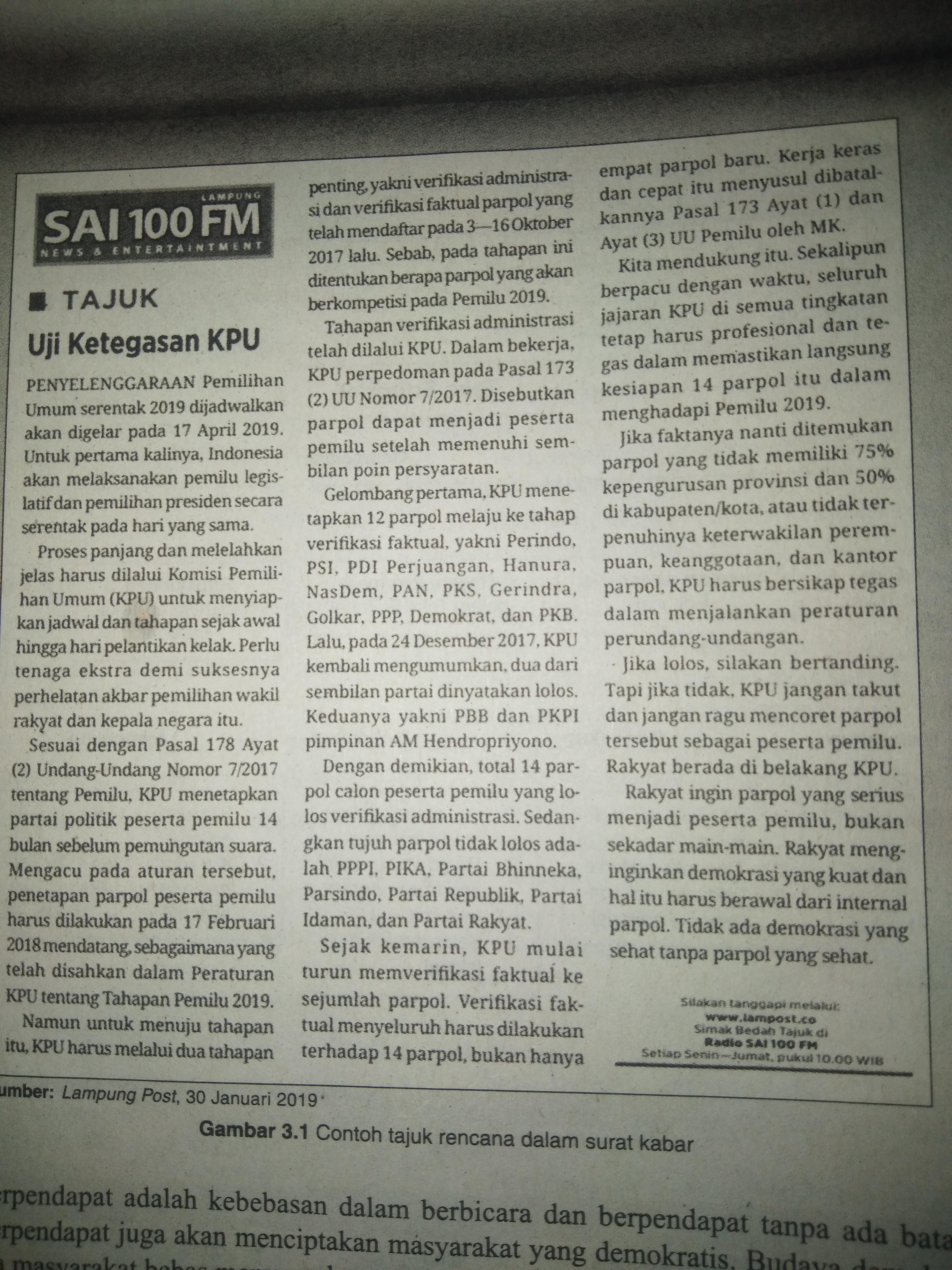 Seperti apa contoh teks editorial? Tolong Analisis Struktur Teks Editorial Berikut Brainly Co Id