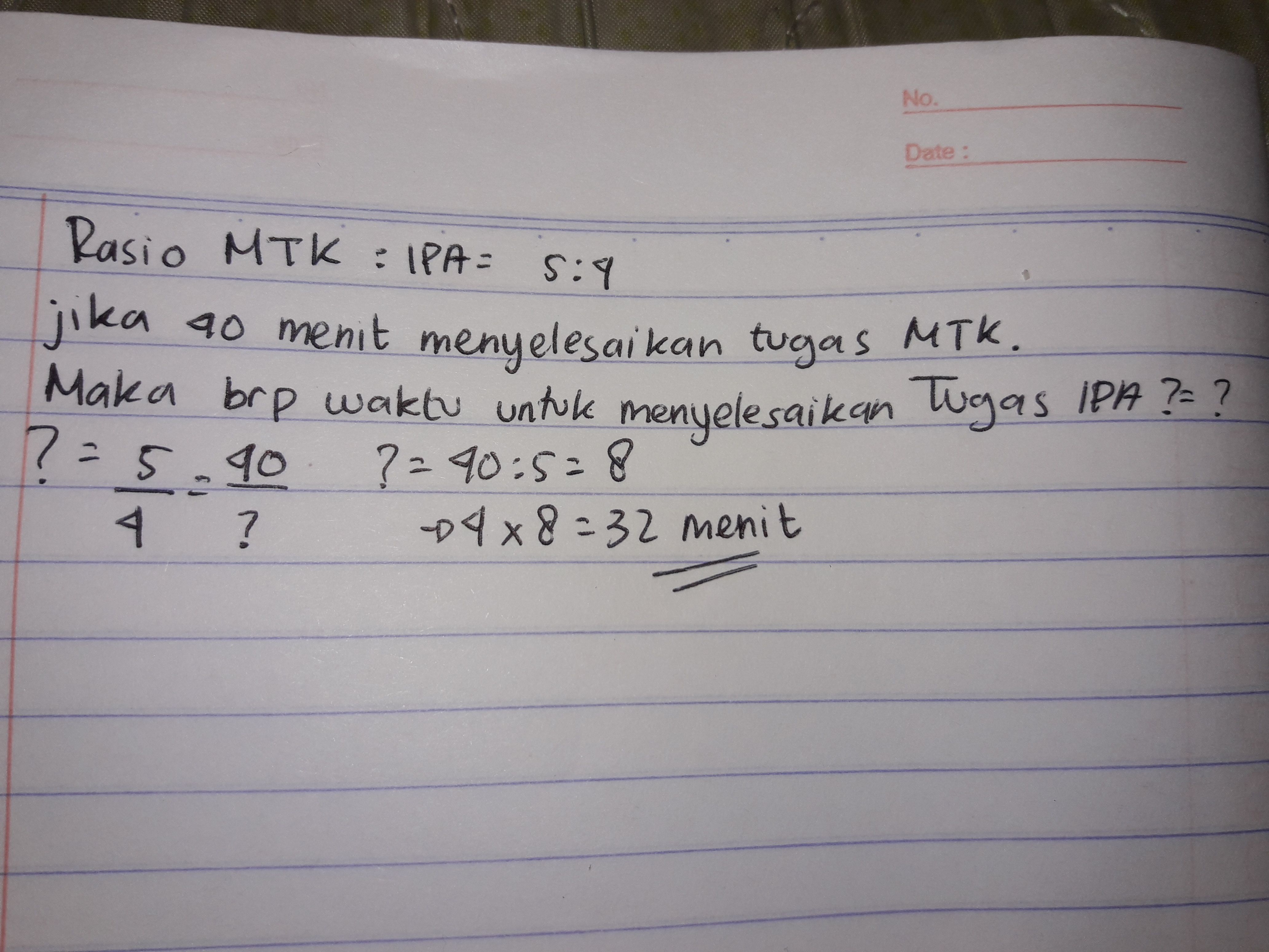 Rasio waktu yang diluangkan karina untuk mengerjakan tugas matematika terhadap tugas ipa adalah 5 banding 4. Rasio Waktu Yg Diluangkan Karina Untuk Mrngerjakan Tugas Mtk Tehadap Ipa Adalah 5 4 Jika Dia Brainly Co Id