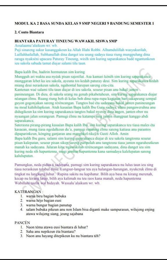 (kaasup salam panutup bubuka) (isi biantara) panutup ( kaasup salam panutup) upami urang rek nulis naskah biantara tangtukeun heula eusi anu rek ditepikeun dina biantara ( apabila kita akan menulis teks biantara, tentukan 1 Naon Tema Atawa Eusi Biantara Di Luhur 2 Saha Anu Nepikeun Biantara 3 Naon Anu Hayang Di Tepikeun Brainly Co Id