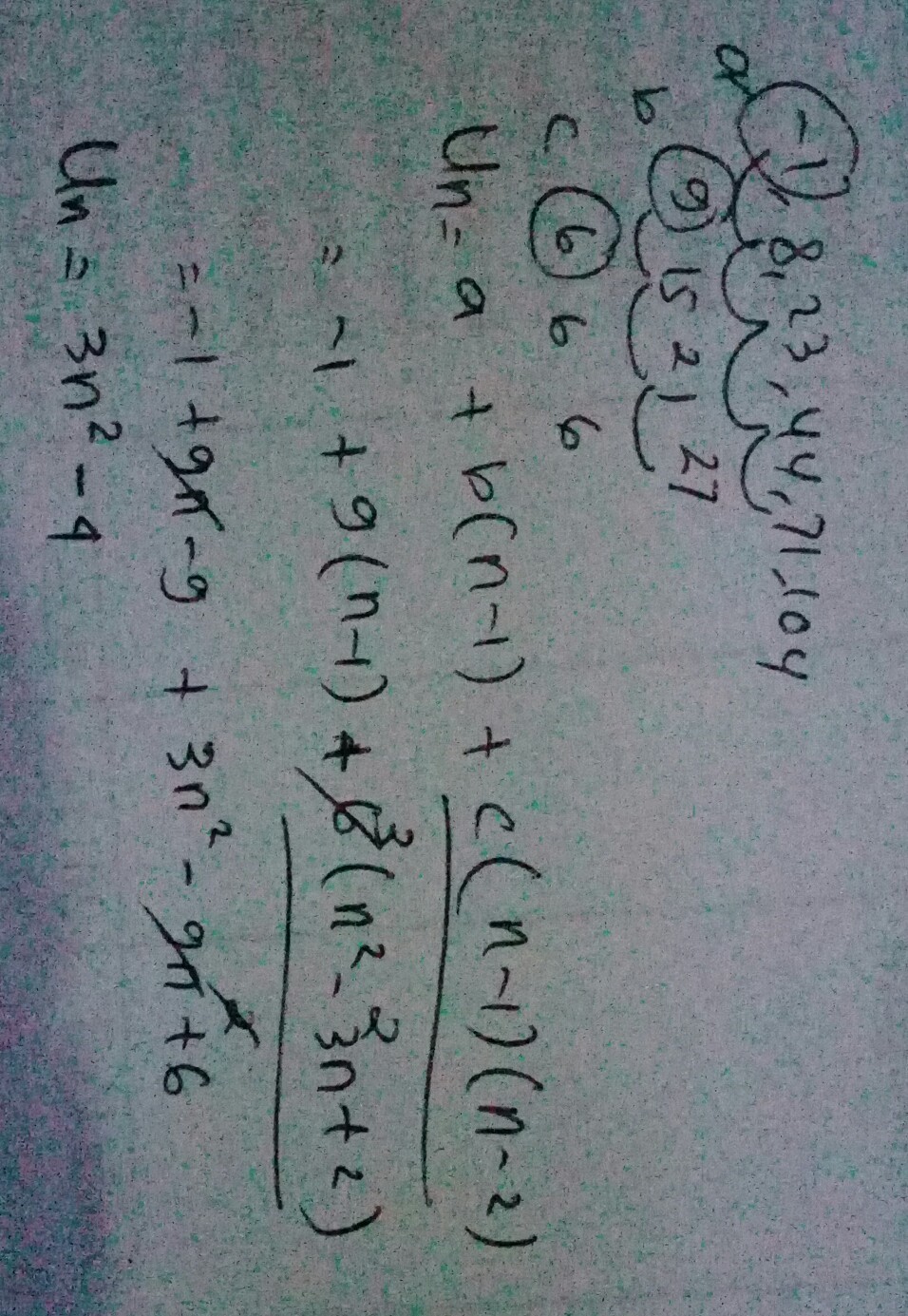 Sekali pada setiap baris dan setiap kolom. Rancangan Suatu Formula Untuk Setiap Pola Barisan 1 8 23 44 71 104 Brainly Co Id
