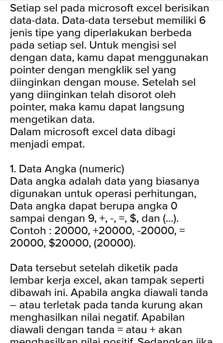 Data teks/label data teks/label merupakan data umum, seperti pada aplikasi pengolah . Mengapa Jenis Data Pada Microsoft Excel Dibeda Bedakan Brainly Co Id