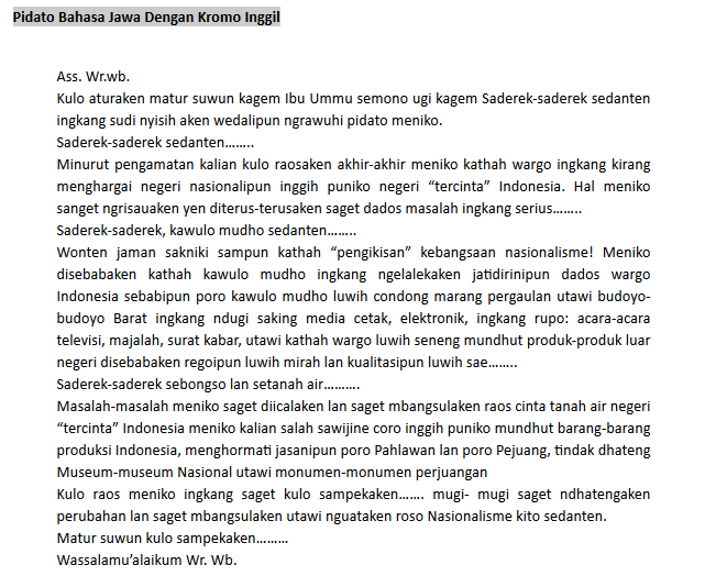 Puisi cinta bahasa jawa kromo inggil, kata bijak bahasa jawa tentang cinta, geguritan bahasa jawa tentang cinta, gombalan bahasa jawa bikin . Puisi Sekolah Adiwiyata Bahasa Jawa Nusagates