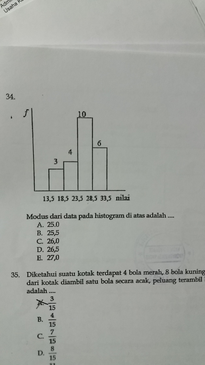 Video tutorial (imath tutorial) ini menjelaskan cara menentukan atau menghitung modus pada data berkelompok yang disajikan dalam histogram. Modus Dari Data Pada Histogram Di Atas Adalah Brainly Co Id