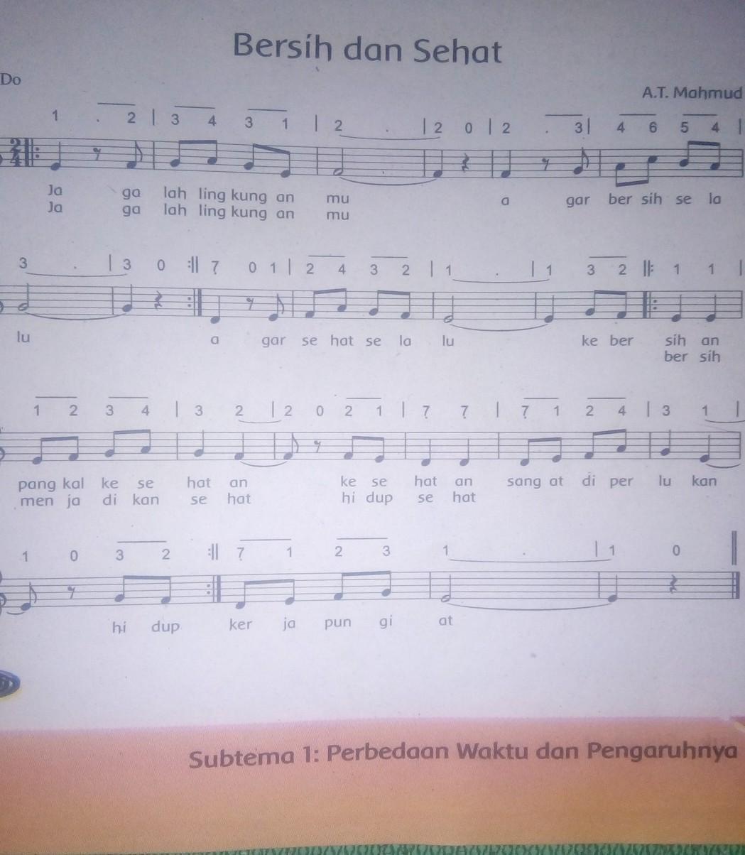 Bersih Dan Sehat Pemandu Nada At Mahmud Pertanyaan baru di Seni. Bersih Dan Sehat Pemandu Nada At Mahmud Mahmud Lirik Lagu Ruri Abangku Ruri adalah abangku rajin dan senang belajar.