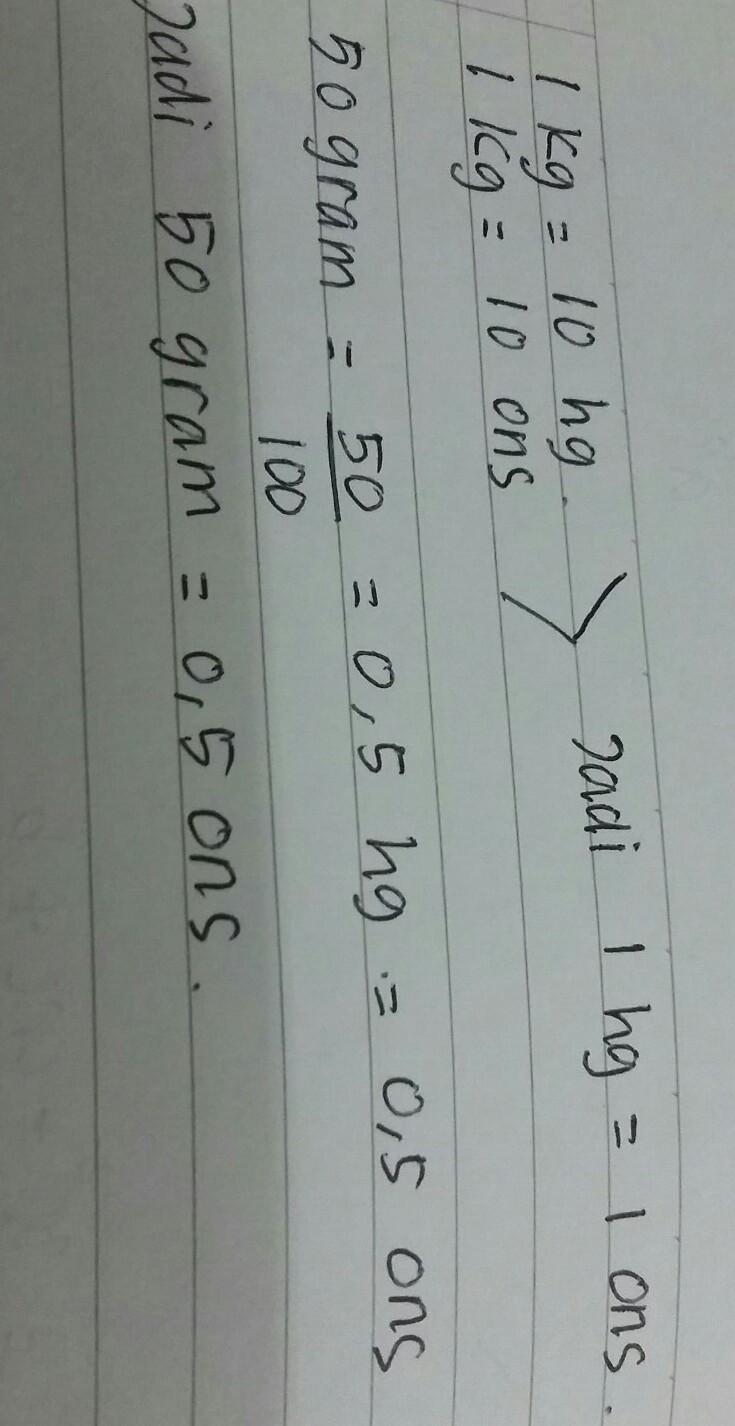 2 Ons 50 Gr 10 Dag Berapa Gr Brainly Co Id Kemudian ibu ingiin membagikannya dalam 8 buah kantong plastik.