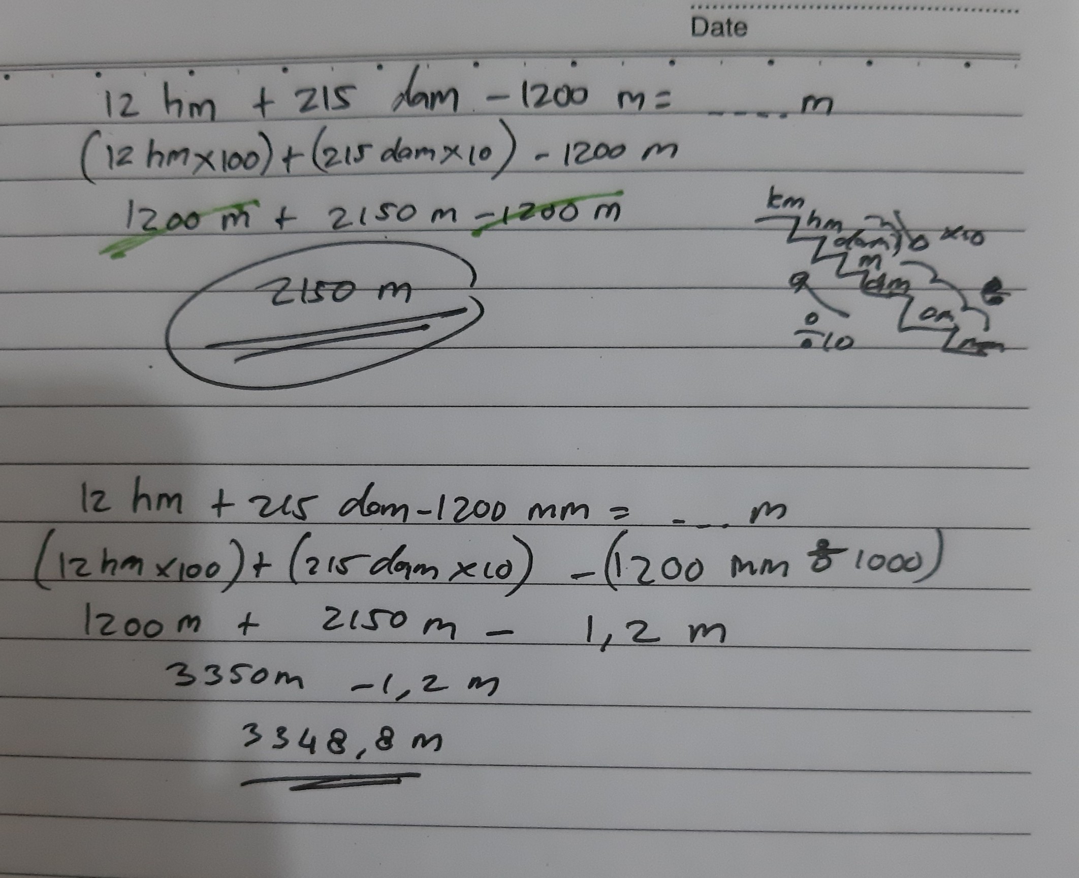 1 km berapa hm, dam, m, dm, cm, mm? 12 Hm 215 Dam 1200 M M Berapa Meter Brainly Co Id