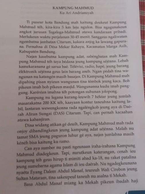 Bahasa sunda, materi tarjamahan kelas 10draft. Contoh Teks Tarjamahan Bahasa Sunda Perangkat Sekolah