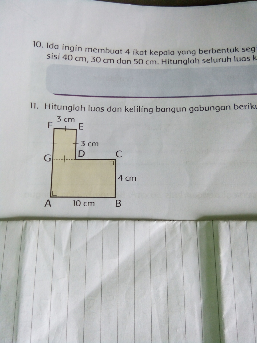 keliling segitiga = a + b + c. Hitunglah Luas Dan Keliling Bangun Gabungan Berikut Brainly Co Id