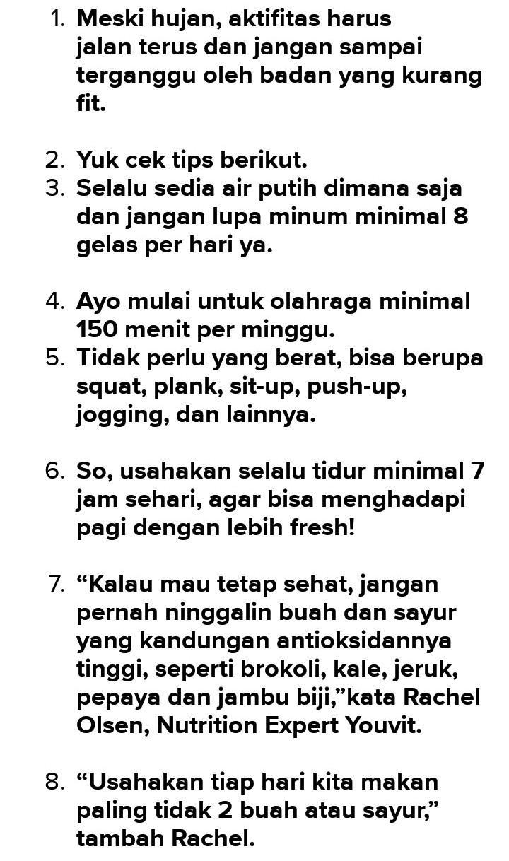 Menurut beberapa sumber, 50 persen perubahan iklim terjadi karena penggunaan energi yang tidak efisien, yakni penggunaan air tanah, listrik, dan bahan bakar . Buatlah Teks Persuasif Tentang Musim Hujan Dengan Strukturnya Brainly Co Id
