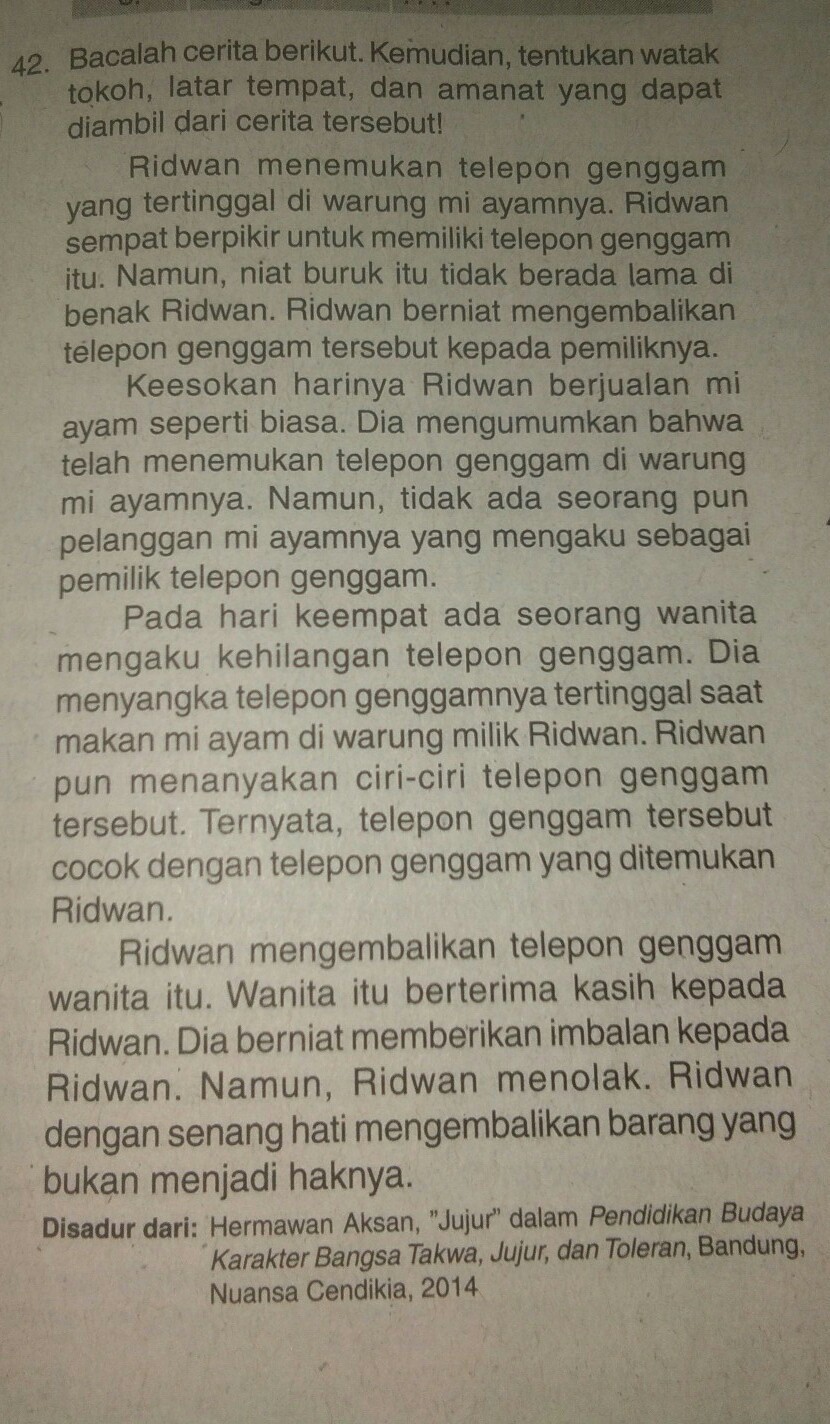 Siapa Tokoh Dan Bagaimana Watak Tokoh Yang Ada Pada Cerita Cerita