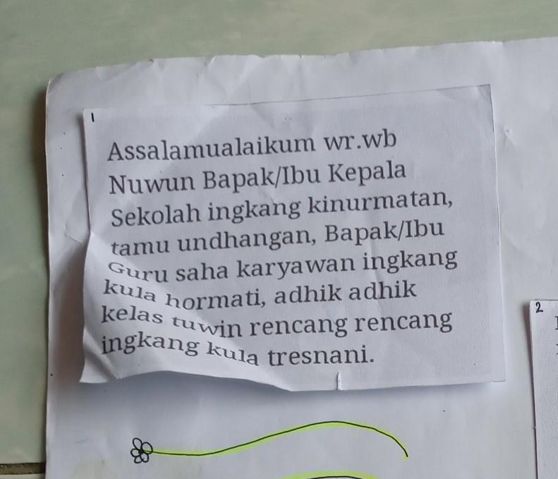 Kumpulan teks pidato bahasa jawa perpisahan kelas 6 kumpulan referensi teks pidato. Buatlah Pidato Bahasa Jawa Tentang Perpisahan Sekolah Kelas 6 Dengan Singkat Dan Jelas Berserta Brainly Co Id