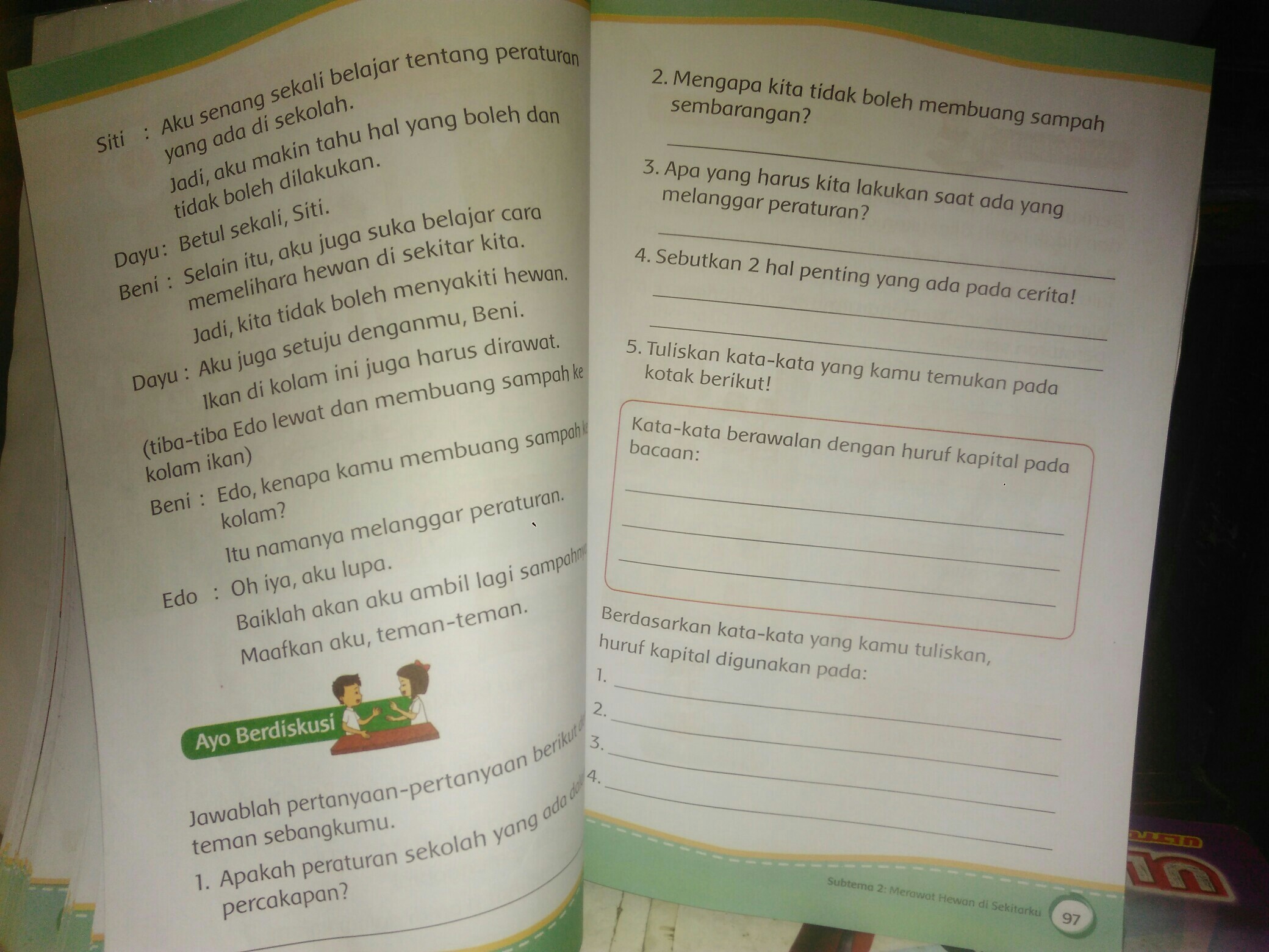 Membaca Huruf Berawalan G Huruf Membaca Sekolah 