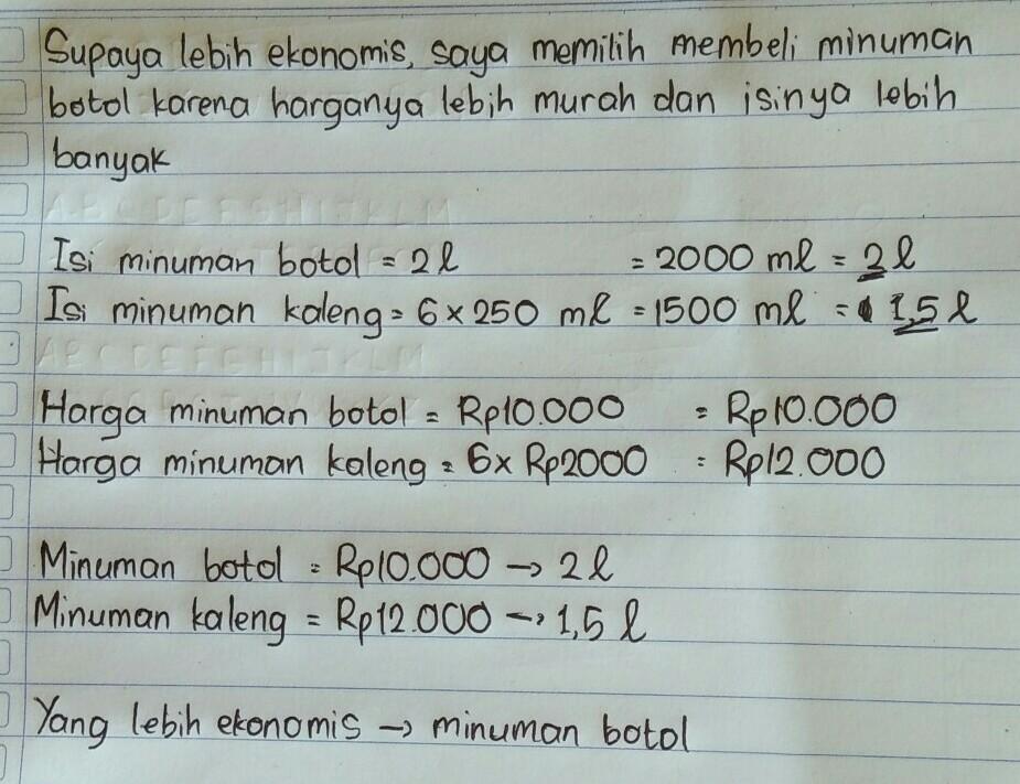 Di sebuah toko, kamu menemukan dua cara yang mungkin untuk membeli minuman segar, . Misalnya Kamu Akan Membeli Minum An Segar Untuk Persiapan Piknik Di Sebuah Toko Kamu Brainly Co Id