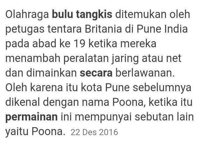 Secara umum, bulu tangkis atau badminton merupakan olahraga yang membutuhkan . Sebutkan Secara Singkat Sejarah Permainan Bulu Tangkis Brainly Co Id