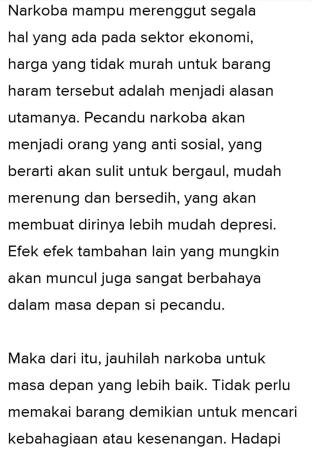 Contoh teks ceramah singkat tentang narkoba halaman all kompas com. D9gmmvflf Qcym