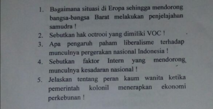 We did not find results for: Sebutkan 5 Hak Oktroi Yang Dimiliki Voc Sebutkan Mendetail