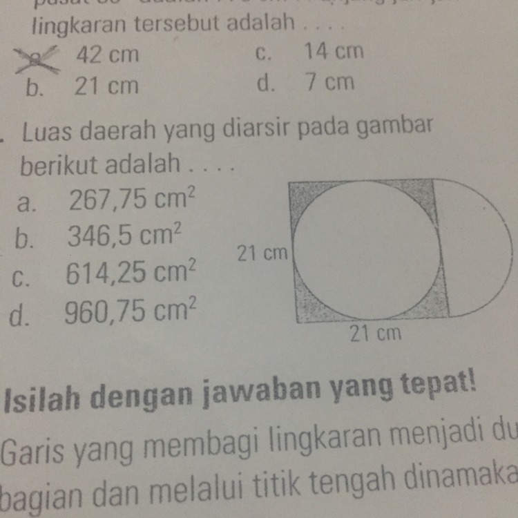 Nov 01, 2020 · tentukan luas daerah yang diarsir berikut jawab. Luas Daerah Yang Diarsir Pada Gambar Berikut Adalah 21 Cm ...