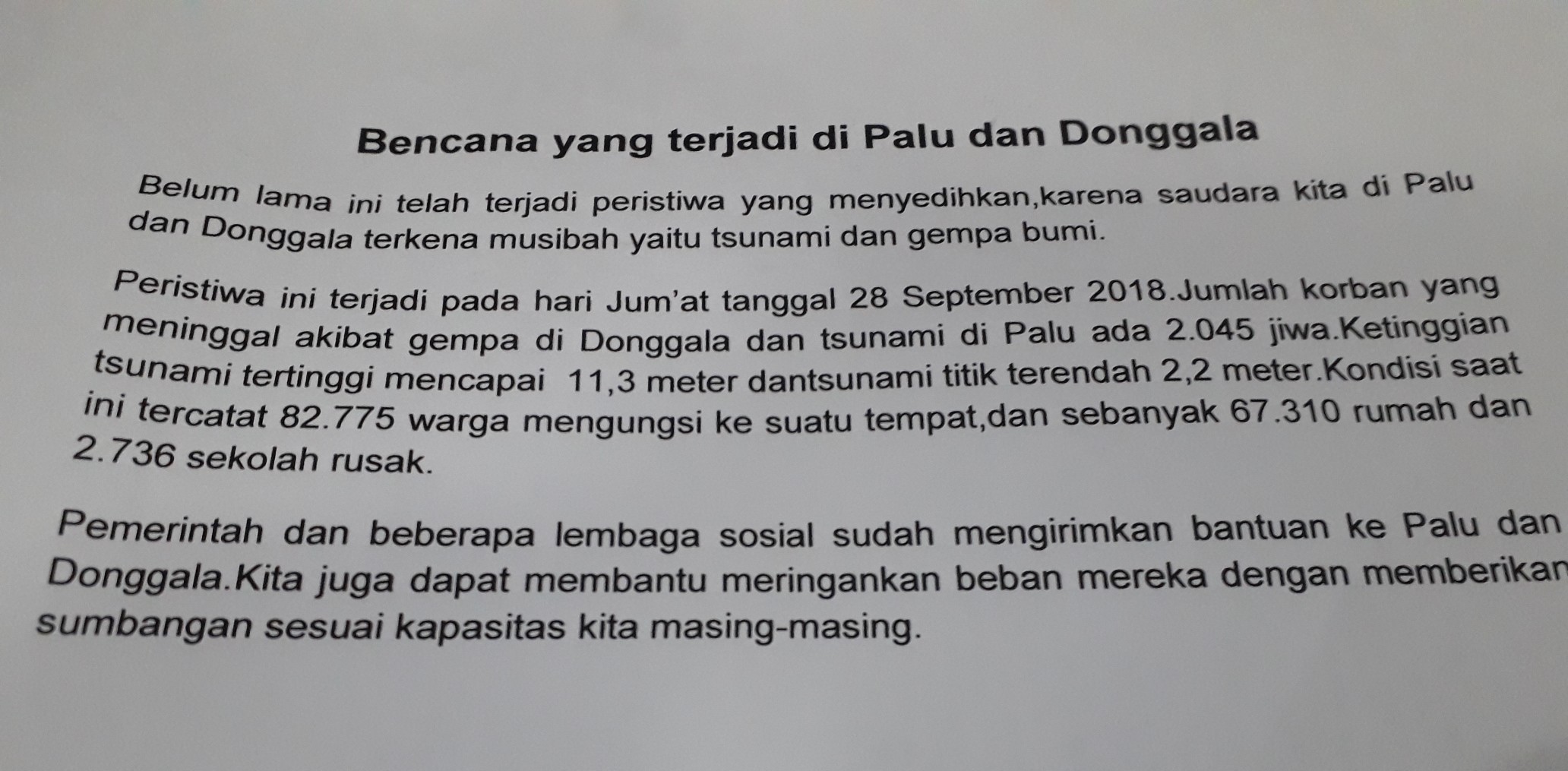 tsunami adalah serangkaian gelombang laut dengan kecepatan tinggi. Contoh Teks Eksplanasi Tentang Tsunami Di Palu Sulawesi Brainly Co Id