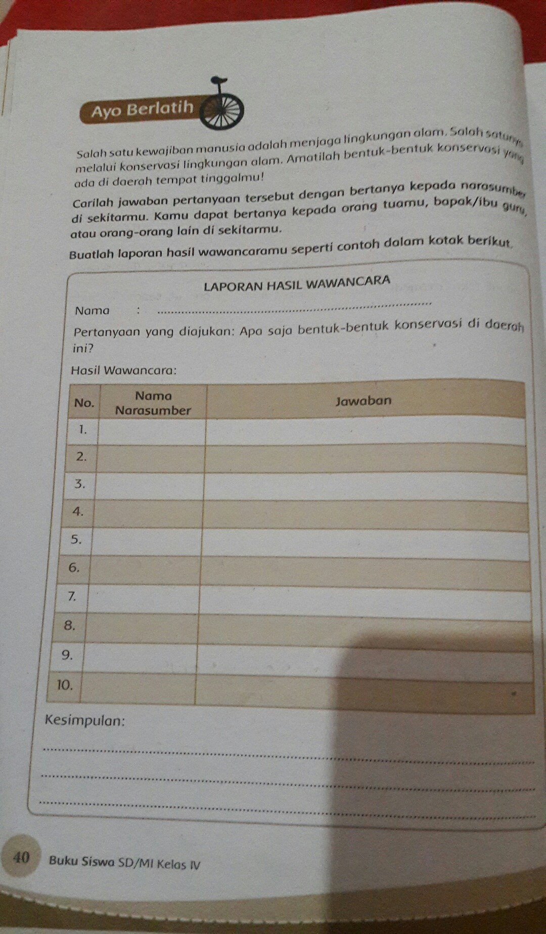 Jangan meminta pengulangan jawaban dari narasumber. Nama Narasumber Pertanyaan Jawaban Masnurul
