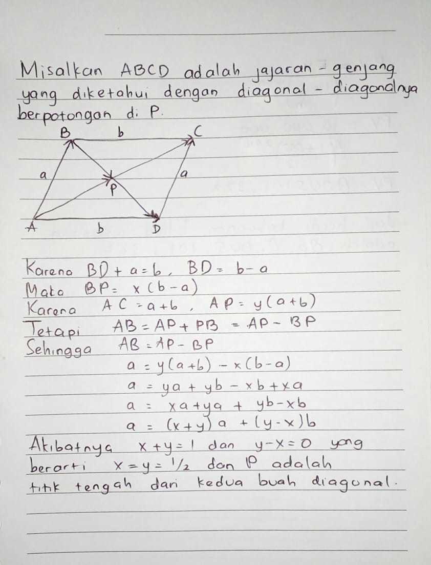 Luas jajar genjang adalah bangun datar dua dimensi yang dibentuk oleh 4 rusuk, dimana setiap. Contoh Soal Dan Jawaban Jajar Genjang - Guru Paud