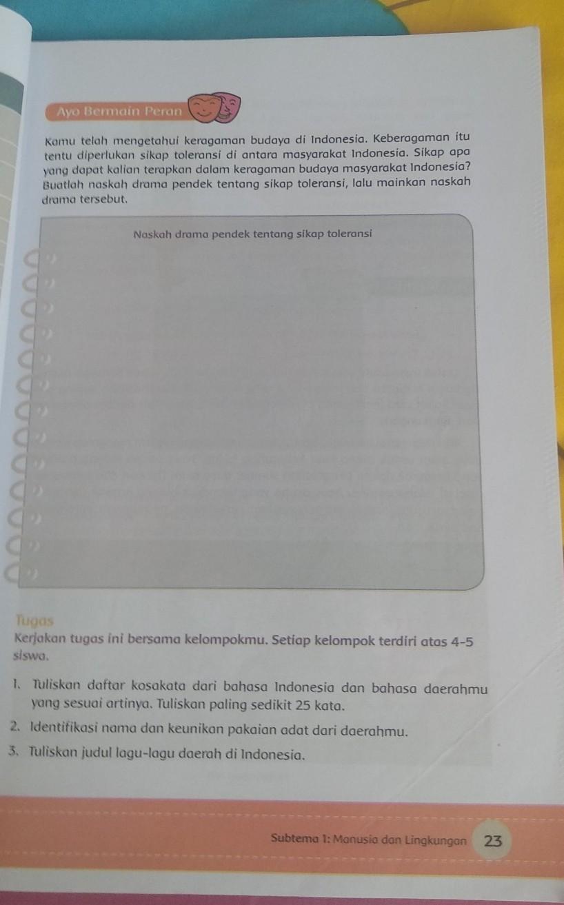 Toleransi merupakan bagian dari etika beragama, yakni sikap minimal. Contoh Drama Singkat Tentang Toleransi - Guru Galeri