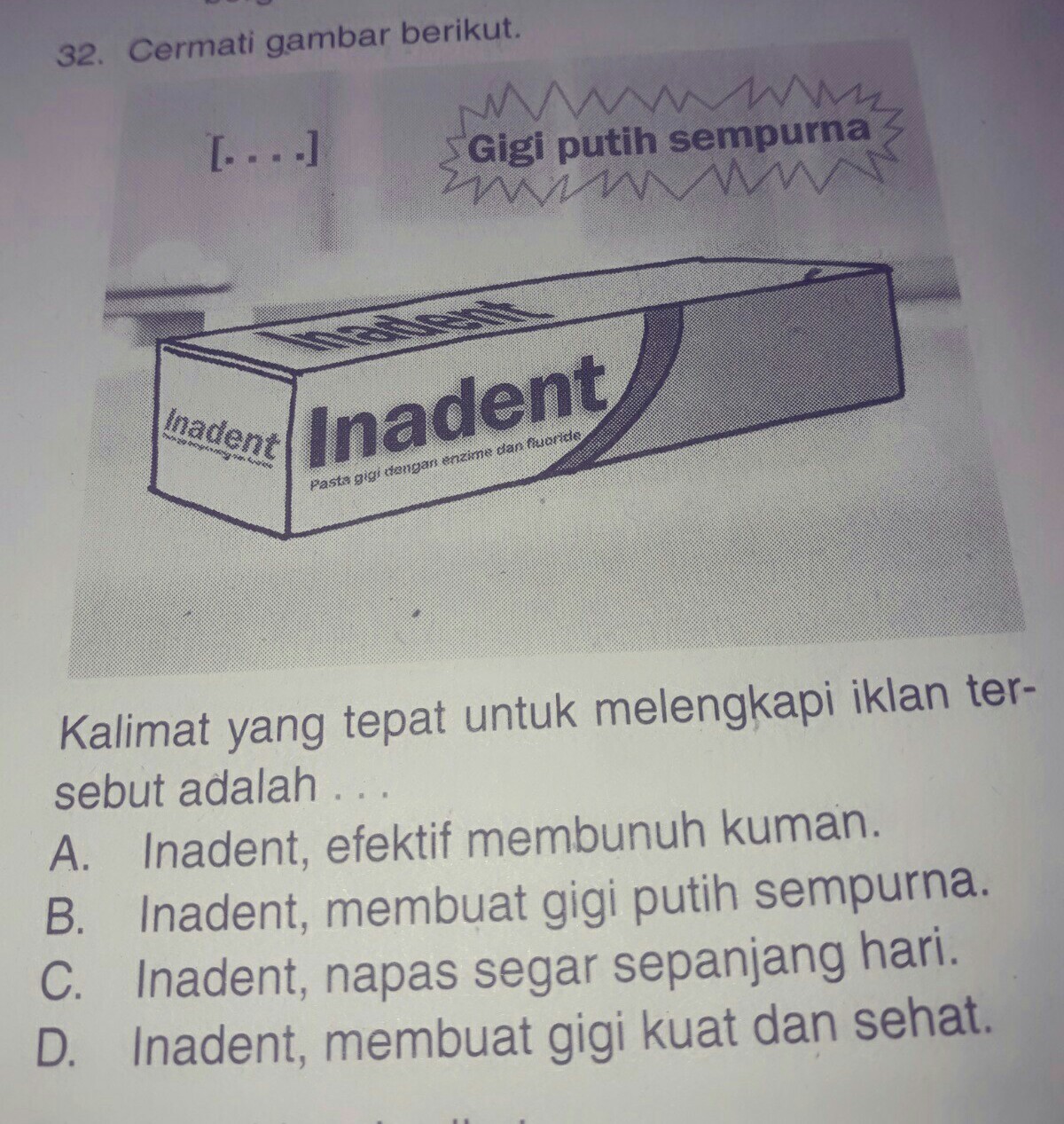 Kalimat Iklan Yang Sesuai Untuk Melengkapi Iklan Tersebut Adalah Kalimat Yang Tepat Untuk Melengkapi Iklan Tersebut Adalah A Bentuk Sempurna Indahnya Nyata B Dapatkan Kenyamanan Berolahraga Intonasi Tinggi Untuk Tanda Adapun manfaat tersebut adalah.