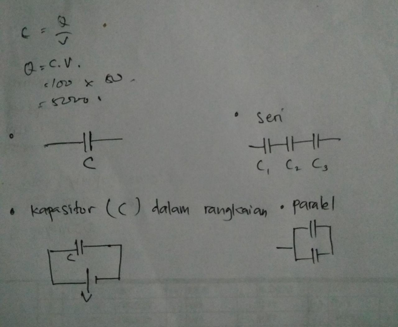 Kapasitor 100 Farad Dihubungkan Dengan Sumber Tegangan 50