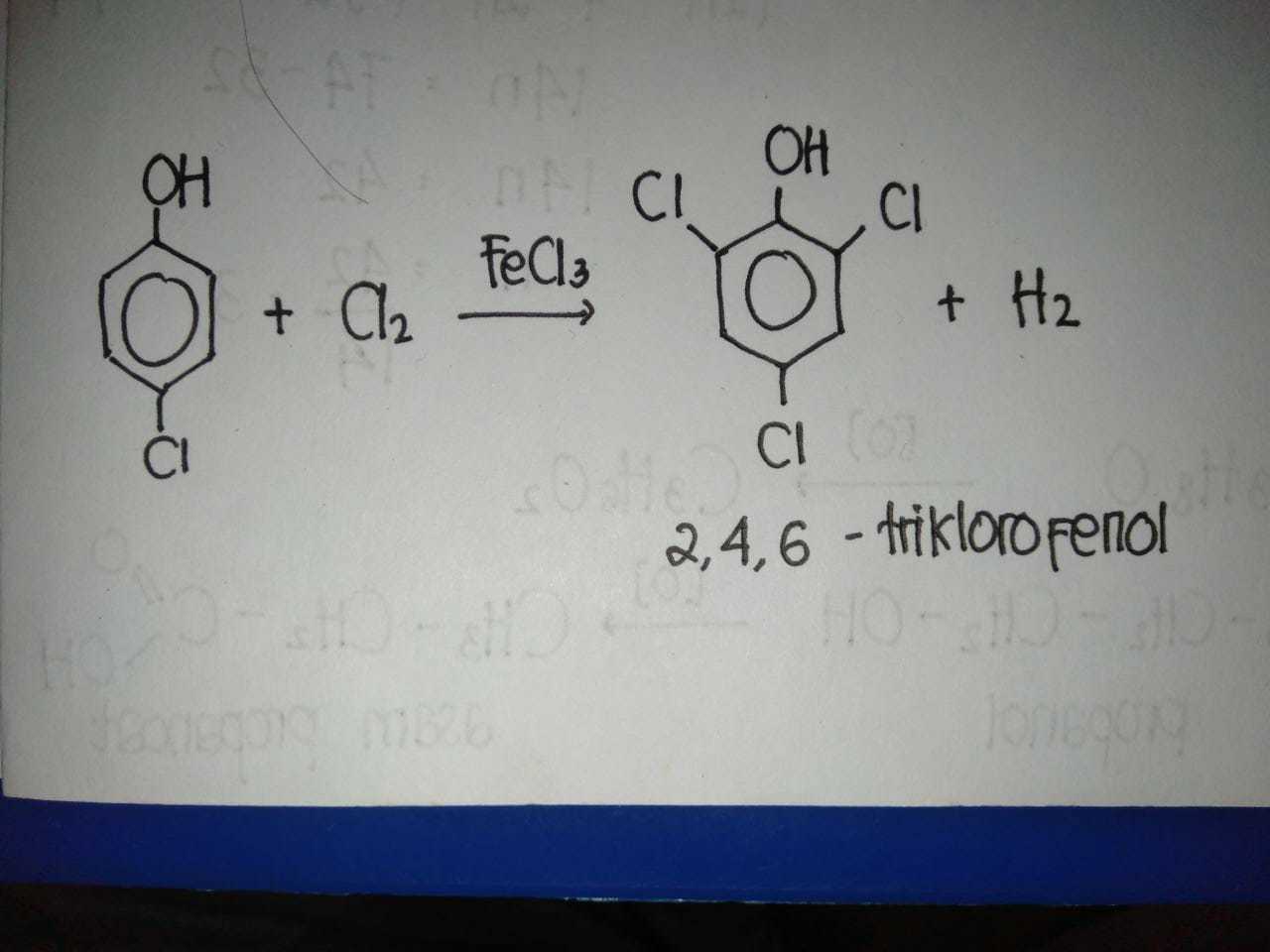 Tuliskan reaksi klorinasi 4- klorofenol beserta nama senyawa hasilnya -  Brainly.co.id