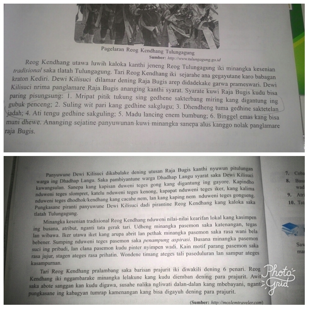 Latihan 1 ulangan tengah semester gasal kelas ix tahun pelajaran 2009/2010 lembar soal mata pelajaran : Tolong Dijawab Besok Dikumpulin Soal1 Tarian Saka Tlatah Ngendi Kang Aran Tari Reog Kendhang 2 Brainly Co Id