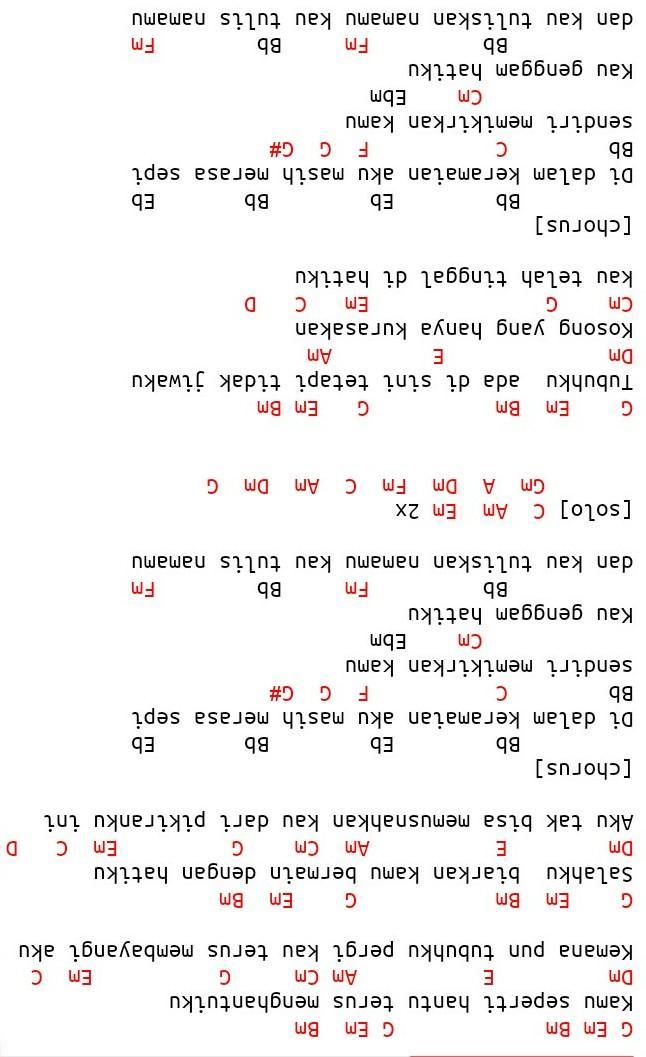 C am angin tolonglah aku. Chord Lagu Dewa