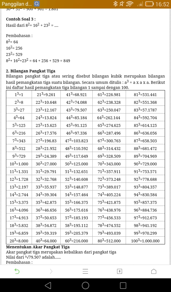 Bilangan kubik antara 50 dan 100 adalah. Bilangan Kubik Antara 0 400 Adalah Brainly Co Id