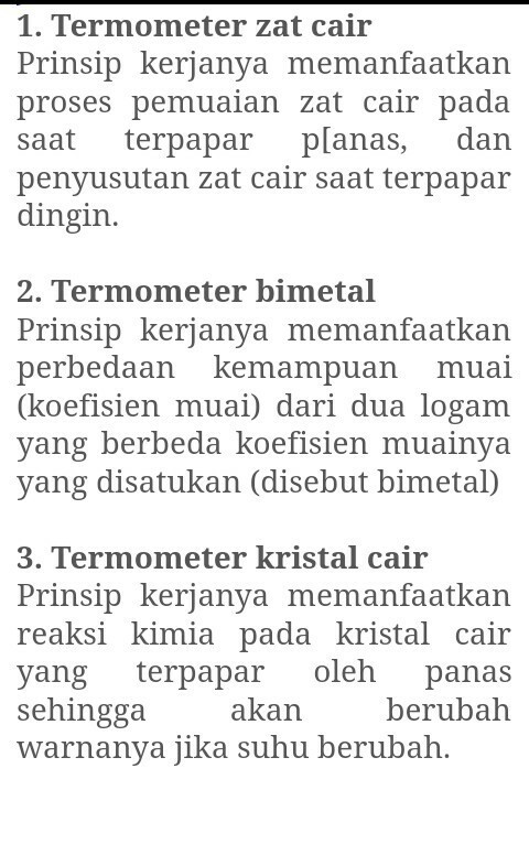 Prinsip kerja termometer bimetal adalah apabila berada pada suhu tinggi maka termometer akan melengkung kearah logam . Bagaimana Prinsip Kerja Termometer Zat Cair Bimetal Dan Kristal Cair Brainly Co Id
