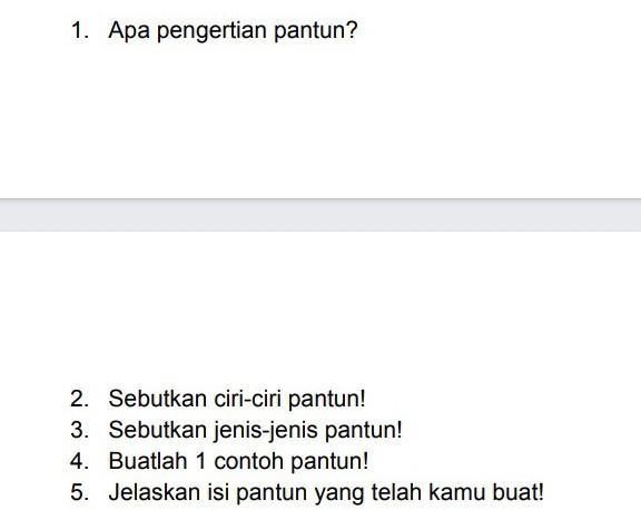 Pantun Nasehat Dalam Bentuk Karmina Modern Berkait Dan Talibun Sehingga sebuah puisi tidak dapat disebut pantun ketika tidak memenuhi ketentuannya.