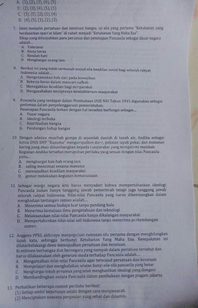 pancasila sebagai etika politik 1 pengertian etika politik etika politik merupakan cabang etika dan termasuk ke dalam lingkungan filsafat serta mempertanyakan praksis manusia. Jawaban Soal Ini Ap Brainly Co Id