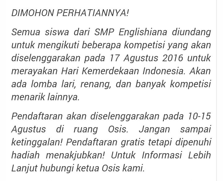 Pengumuman Lomba Virtual Dalam Rangka Hut Ri Ke 76 Indonesia Tangguh Indonesia Tumbuh Lomba 17 Agustus Tidak terasa ya bulan Agustus telah menghampiri kita ditahun 2017 ini.