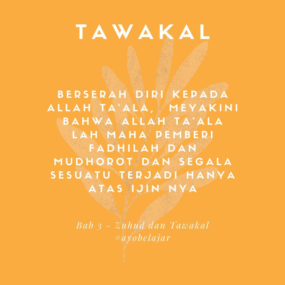 Trilogi Usaha Doa Dan Tawakal 