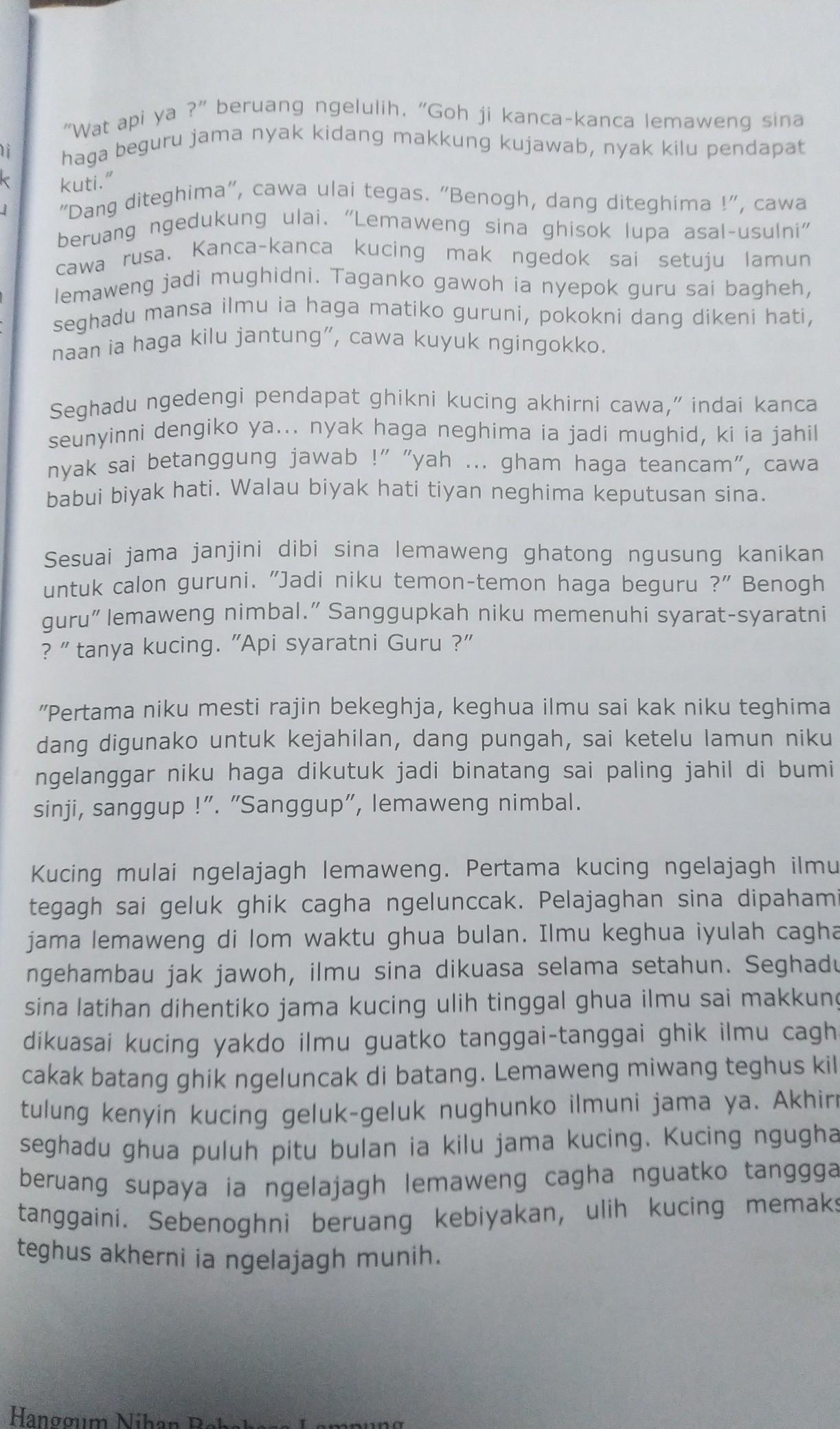 Miwang di jantung | karaoke lirik | nada pria | lagu lampung pop | key gm. Ceriata Kucing Di Ancam Muridnya Yang Bagian 2 Brainly Co Id