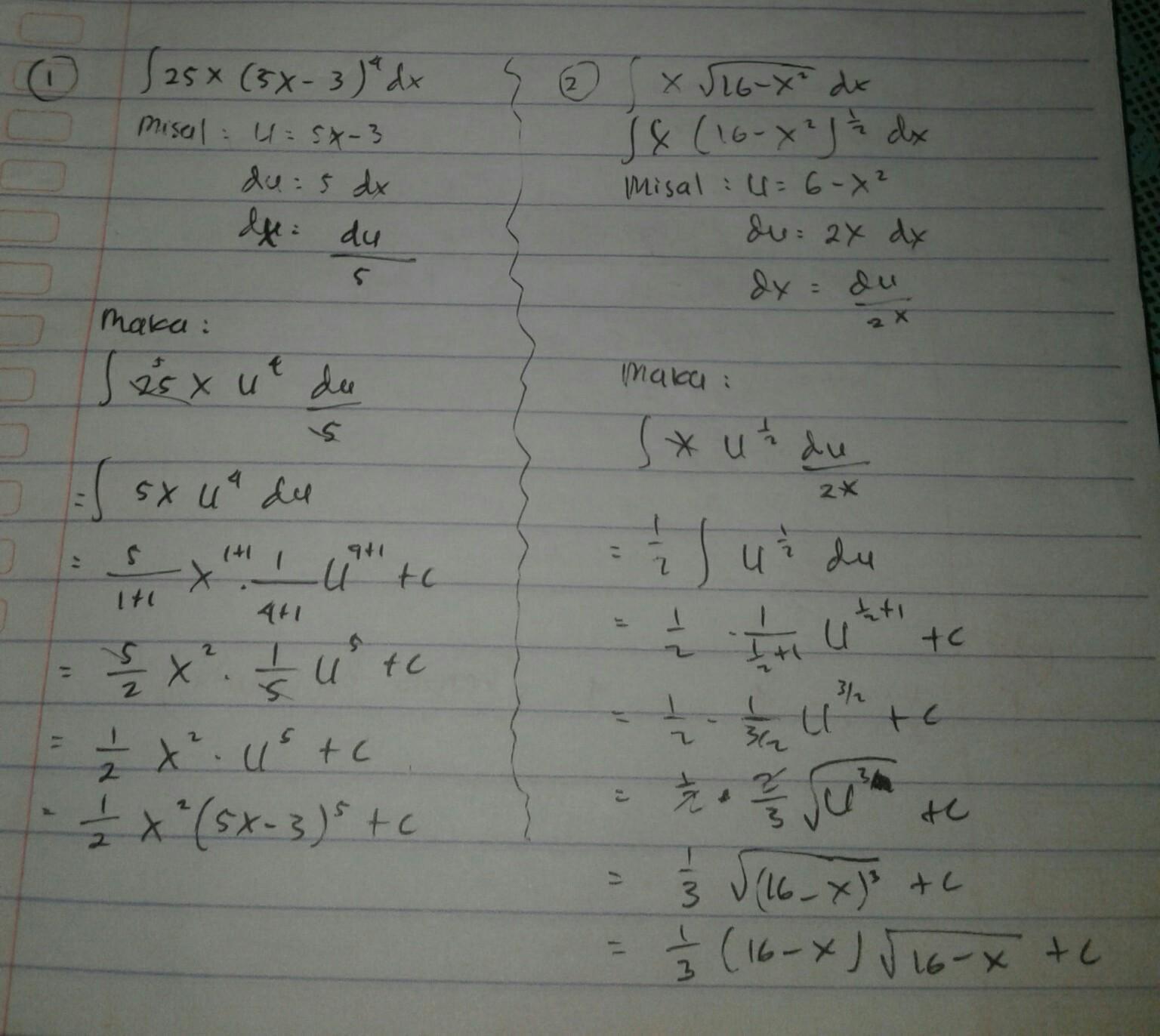 Ex 7 9 16 Direct Integrate 5x2 X2 4x 3 Dx From 1 To 2 Taking common 5x 3 from two element 7x from other two elements.