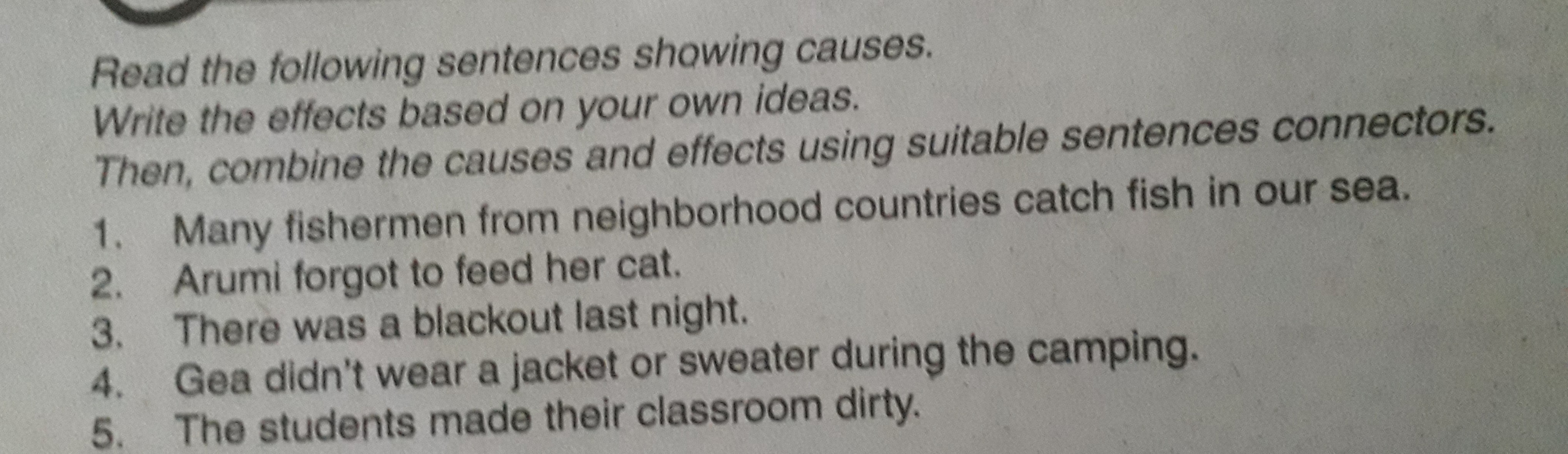 Contoh Kalimat Sebab Akibat Dalam Bahasa Inggris The rain is very hard.