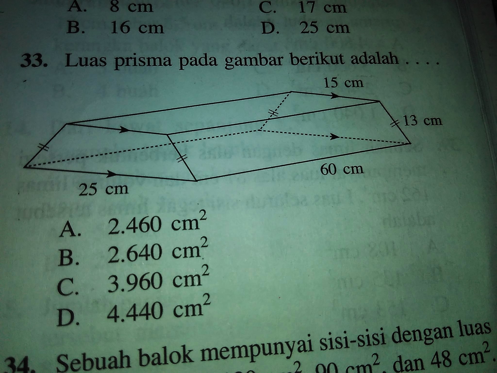 Tentukan Luas Permukaan Dan Volume Prisma Prisma Berikut Brainly Co Id Jumlah diagonal bidang prisma segi enam adalah 16 diagonal bidang atau diagonal sisi.